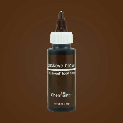 สีเจล สีน้ำตาลขวด 65กรัม / Chefmaster Color BUCKEYE BROWN Liqua-Gel 2.3oz/(5021)