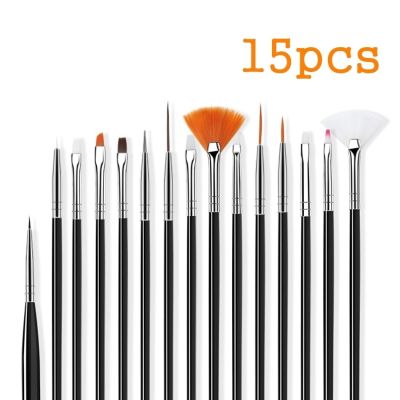 15pcs/set Nail Pen Makeup Brushes Sets