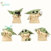 ตุ๊กตาคอลเลคชั่นขนาดเล็กของขวัญสำหรับเด็กน่ารัก XSUIMI Yoda รูปปั้นลูกช้าง Mandalorian Baby Yoda รูปแบบของเล่นแอคชั่น