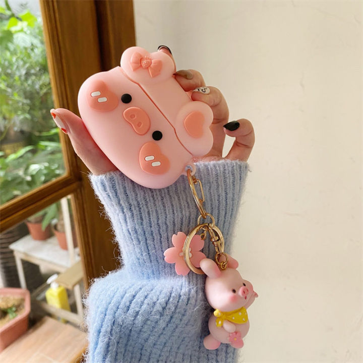 cute-cartoon-flower-pig-case-for-apple-airpods-3rd-gen-new-silicone-wireless-earphone-case-cover-for-airpods-2-3-pro-keychain-headphones-accessories