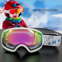 Children Spherical Ski Goggles Double Layers Anti fog Outdoor Sports Ski Snowboard Girl Boy Can Set Nearsighted Glasses Eyewear