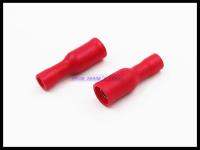 100pcs/Lot FRD1.25-156 Red 22-16 AWG 0.5-1.5mm2 Bullet Shaped Female Insulating Joint Wire Connector Electrical Crimp Terminal