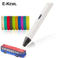 E-kewl 3d Printing Pen With Pla Filament Printer Pencil Oled Display 3d Drawing Rp800a Diy Pens For Children Kids Birthday Gift - 3d Pens - ELEGANT