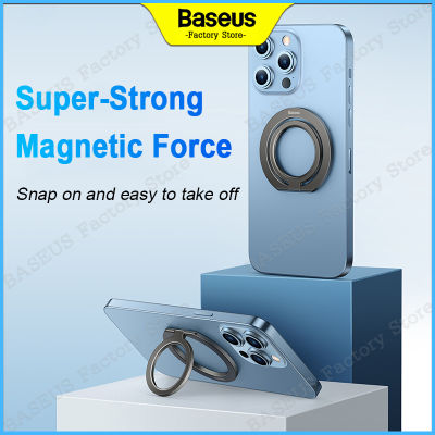 Baseus Ring Phone Stand ผู้ถือโทรศัพท์มือถือ Foldable Metal Bracket Magnetic 360° Rotation Adjustable Portable Phone Holder