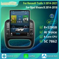 2din Android 10.0 Car Radio For Renault Trafic 3 2014-2021 Opel Vivaro B 2014-2018 Multimedia Video Player carPlay HU Head Unit