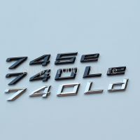 New Font Numbers Letters 740e 745e 740Le 740Ld Top ABS Emblem for BMW 7 Series Electric Power Car Trunk Nameplate Logo Sticker