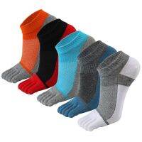 【jw】❆㍿  5 Pairs Men s Toe Socks Breathable Fingers Low Cut