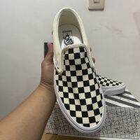 ต้นฉบับใหม่สุดร้อนแรง✅VAN * Vault- Slip On Checkered Fashion Low Cut Sports Sneakers All Match รองเท้าสเก็ตบอร์ดที่สะดวกสบาย {จัดส่งฟรี}