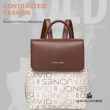 David Jones Classy Backpack with Animal Print 6238-2 > Boutique Handbags >  Mezon Handbags