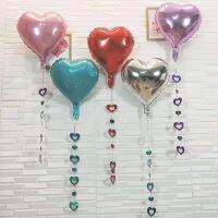 【Affordable variety of balloons】1เซ็ต18นิ้วหัวใจลูกฟอยล์ผสม100ชิ้นบอลลูนรูปหัวใจประดับด้วยเลื่อมจี้ Romatic ประดับห้องจัดงานแต่งงานงานเลี้ยงวันเกิดอุปทาน