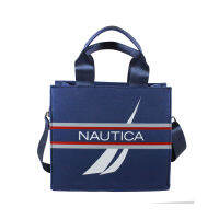 Nautica  tote Bag กระเป๋าถือพร้อมสายสะพายนอติก้า ลิขสิทธิ์แท้ ขนาด 25x22x10 cm.NT-3822