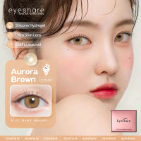 (COD&amp;ส่งไวจากไทย)Eyeshare lens?AURORA Brown คอนแทคเลนส์สี สีเหลือง ตา สีเทา สีน้ำตาล สีฟ้า เส้นผ่านศูนย์กลาง mini 14.0mm กรองแสง คอนแทคเลนส์แฟชั่น