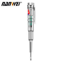 NANWEI ANENG B14ทดสอบ24-250V ไขควงไฟฟ้าเหนี่ยวนำไฟฟ้าพร้อมไฟแสดงสถานะเสียงและปากกาทดสอบเตือนแสง