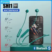 ที่สำคัญ SH1บลูทูธที่แท้จริงชุดหูฟังไร้สายการติดตั้งคอกึ่งอินเอียร์เพลงวิ่งกันน้ำ