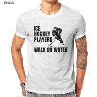 Player Ice Hockey Ice Hockey Sport Puck Gift Unisex Heather Prism T-Shirt White Anime Short Sleeve Men Clothing 105146 【Size S-4XL-5XL-6XL】