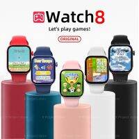 {Miracle Watch Store} วอทช์8คนรับสายโทร1.75เล่นเกมส์ของขวัญสมาร์ทวอชสตรีเครื่องติดตามเก็บข้อมูลการออกกำลังกายสำหรับโทรศัพท์ PK T500 W27 W37 PRO MAX