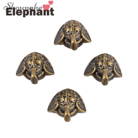 shounahe?Cheap? 4pcs Antique Lion HEAD เครื่องประดับหน้าอกวินเทจกล่องไม้ตกแต่งป้องกัน