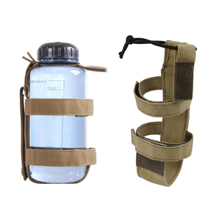 สายรัดขวดน้ำถุงใส่ขวดน้ำแบบปรับได้ที่จับแบบผูกเชือกที่ใส่ขวดสำหรับการเดินทางเดินป่า