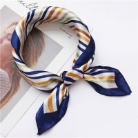 Hot 2022 Luxury Women Silk Scarf Square Lady Wrap Small Office Neck Head Hair Foulard 50x50cm Skinny s