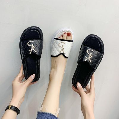 Summer Slippers Women Platform Slides Luxury Brand Flip Flops Shoes Peep Toe Femme Designers Casual Flat Outside Indoor Sandals