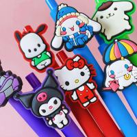 Kawaii Sanrio Original ปากกา Hello My Melody Kuromi Cinnamoroll Pachacco น่ารักอะนิเมะการ์ตูนสาวลายเซ็น Eaxm เครื่องเขียน