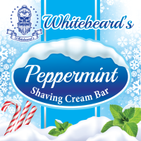 Whitebeards Peppermint Shaving Cream Soap Bar