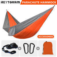 Camping Hammock สำหรับ220X100ซม. การล่าสัตว์กลางแจ้ง Survival แบบพกพา Garden Yard Patio Leisure Parachute Hammock Swing Travel