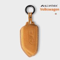 Alcantara หัวเข็มขัดซองใส่กุญแจที่วางฝาครอบเคสกุญแจรถยนต์สำหรับ VW Volkswagen Golf 8 Tuang X ID4 ID6 ID3 Talagon Lamando L