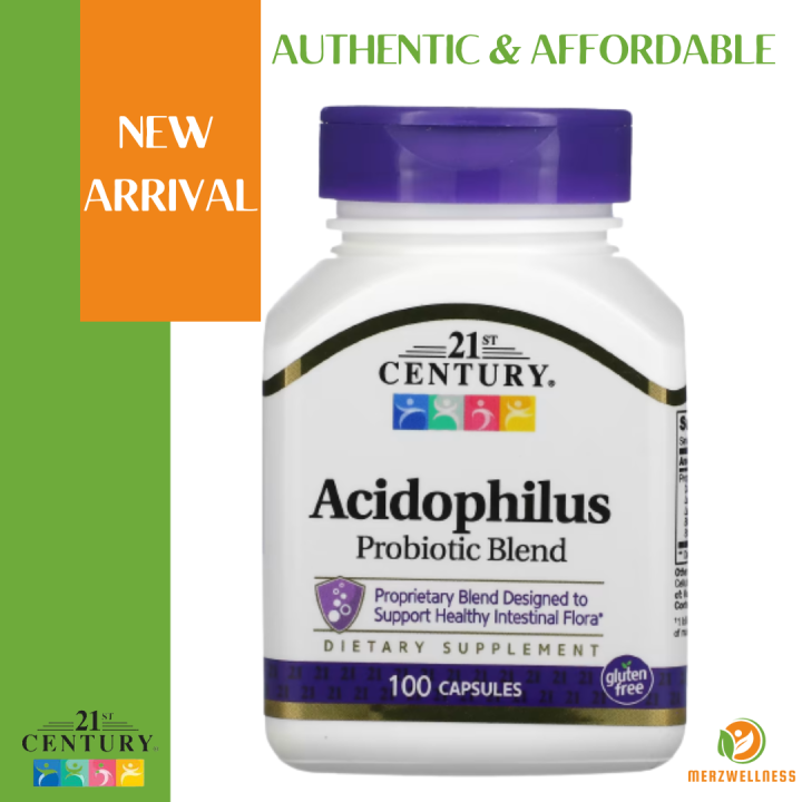 21st Century, Acidophilus Probiotic Blend, 100 Capsules | Lazada PH