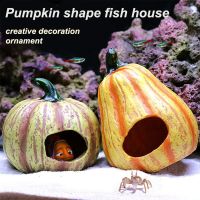 Fish Tank Resin Handicraft Pumpkin Fish House Aquarium Decoration Turtle Nest Ceramic Escape Hole Aquarium andscape Ornament