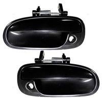 ₪❡┋ 2PCS Car Front Rear Left Right Black Outside Exterior Door Handle for Honda Civic EK3 1996-2000 Left Driving Left Right