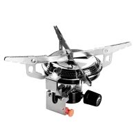 Ultralight Portable Outdoor Backpacking Camping Stove with Piezo Ignition Outdoor Picnic Gas Portable Stove Burner Cooker