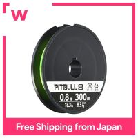 SHIMANO Line Pittbull 8 300ม. 0.8เขียวมะนาว PL-เอ็นตกปลา M78S