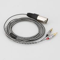 HiFi Cable with 4-pin XLR Balanced Male Compatible with HD700, HD 700 Headphones Silver Plated Replacement Audio Upgrade cable