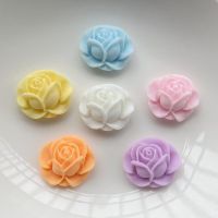 20pcs Cute Flower Flatback Resin Cabochons Handmade Scrapbook Crafts Headswear Accessories Apparel Jewelry Phone Case Decor 20mm