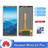 OLED สำหรับ Huawei Mate 10 Pro BLA-L09 BLA-L29 BLA-AL00สัมผัสหน้าจอ LCD หน้าจอดิจิตอลที่มีโลโก้สำหรับ Mate10 Pro จอ LCD ประกอบ