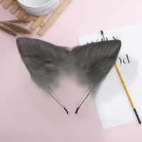 New Hand Made Work Wolf Wolves Fox Ears Hairhoop Headband Headwear Tail Set for Lolita Cosplay Costume Accessories Hair Clips