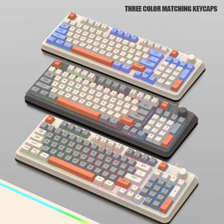 K82 Mechanical Keyboard Wired Compact PC Keyboard With Number Pad 94 Keys Mechanical Gaming