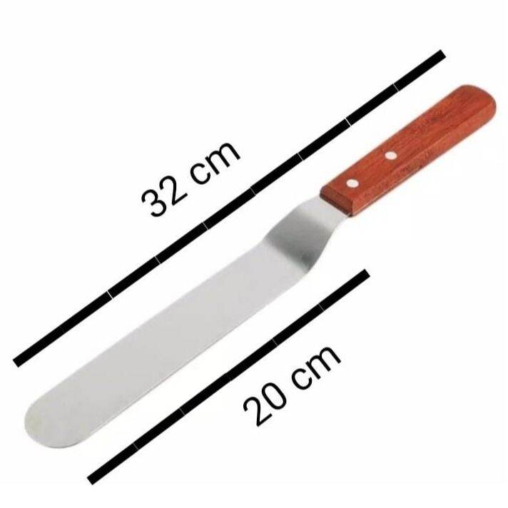 Spatula Poles Bengkok Gagang Kayu Lazada Indonesia