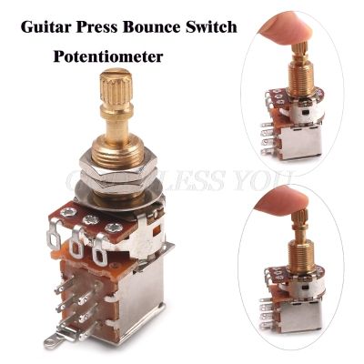 Guitar Switch Knob A500K B500K A250K B250K Push Pull Guitars Control Pot Potentiometer Volume Potentiometers Parts Drop Shipping
