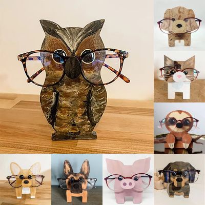 【CC】◕  Glasses Dog Frame Ornaments Desktop Decoration Accessory