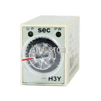 H3y-2 Dc12v Ac24v Dc24v 110V 220V 380V 8pin 0-10S วินาทีเปิดเวลาในช่วงหน่วงเวลารีเลย์ Dpdt ตัวจับเวลา