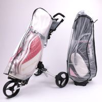 PVC Golf Bag Rain Cover Translucent Golf Bag Waterproof Cover With Zipper Golf Pole Bag Cover Portable Outdoor Golf Supplies