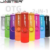 JASTER OTG USB สำหรับสมาร์ทโฟนแฟลชไดร์ฟและคีบอร์ดต่อโน้ตบุ๊คและแท็ปเบลตไดร์ฟปากกาหมุนได้หน่วยความจำไดรฟ์ปากกา4GB 8GB 16GB 32GB 64GB