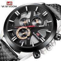 VAVA VOOM New Business Leather Mens Watch Top Brand Fashion Waterproof Watch For Men Sport Date Quartz Wirstwatch Orologio uomo