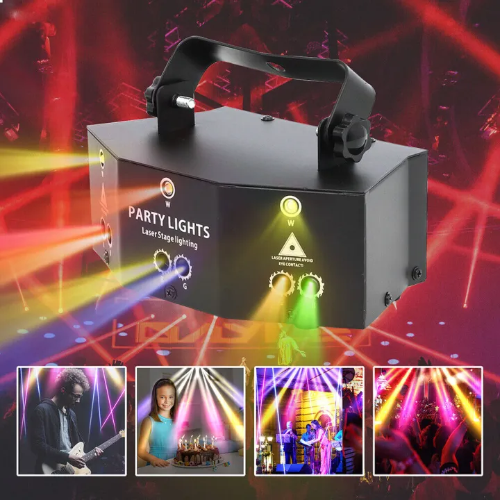 6/9/15 Lens Scan Laser Light RGB DMX Line Beam Scanning Stage Lighting