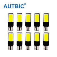 Autbic 10ชิ้น T10 Led W5w หลอดไฟ Led ยี่ห้อ Cob 194 168ไฟจอดรถโคมไฟทรงโดมตกแต่งภายในรถยนต์12V