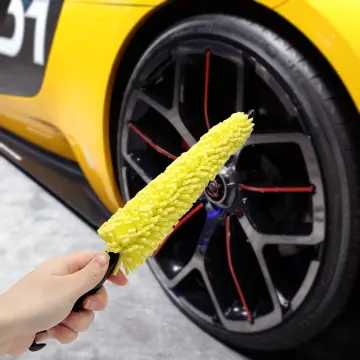 Auto Wheel Detailing Brush Bendable Wheel Woolies Car Cleaning Tools for  Car Rim Tire Washing Easily Clean Hard-To-Reach Areas