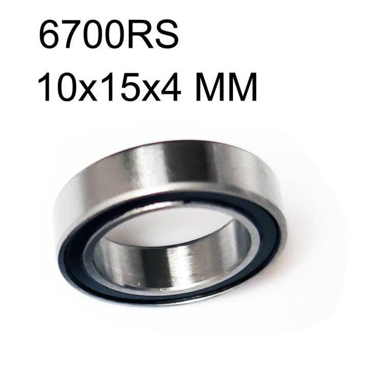 10 Cuscinetti A Sfera Uxcell 6700-2RS In Acciaio Cromato &ndash; 10x15x4 Mm, Scanalatura Profonda