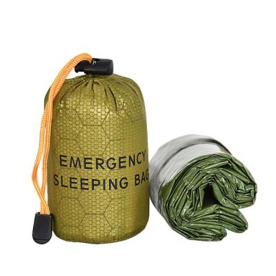 Thermal Sleeping Bag Portable Survival Thermal Sleeping Bag Sack Sleeping Bag with Whistle for Adults &amp; Kids Indoor &amp; Outdoor eco friendly